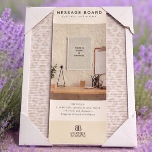 Burnes of Boston Message Letter Board - Neutral Beige Pattern